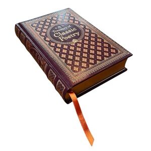 A Treasury Of Classic Poetry By Barnes & Noble 2014 Leather-Bound Hardcover